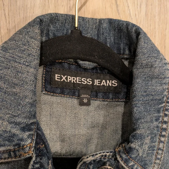 Express Jeans Denim Vest Siz XS - Picture 2 of 2